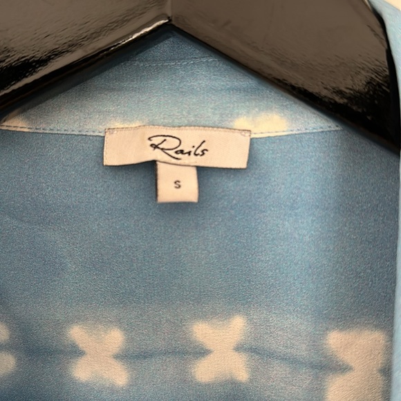 Rails Button Up Silk Shirt - Picture 2 of 5